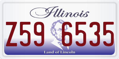 IL license plate Z596535