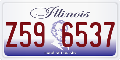 IL license plate Z596537