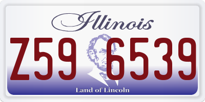 IL license plate Z596539