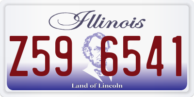 IL license plate Z596541
