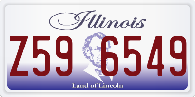 IL license plate Z596549
