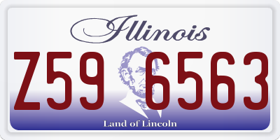 IL license plate Z596563