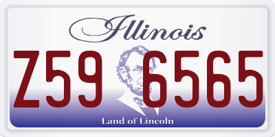 IL license plate Z596565