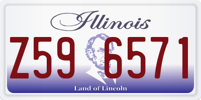 IL license plate Z596571