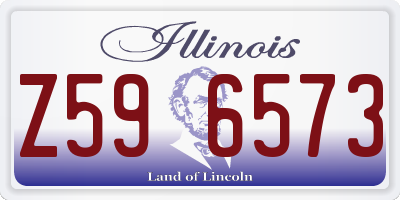 IL license plate Z596573