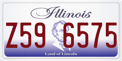IL license plate Z596575