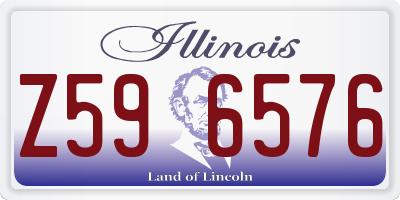 IL license plate Z596576
