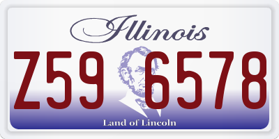 IL license plate Z596578