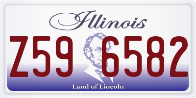 IL license plate Z596582