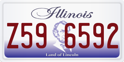 IL license plate Z596592