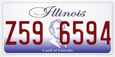 IL license plate Z596594