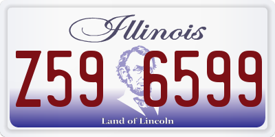 IL license plate Z596599
