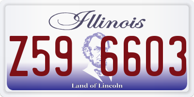IL license plate Z596603