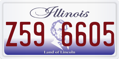 IL license plate Z596605