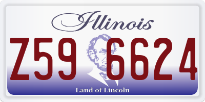 IL license plate Z596624
