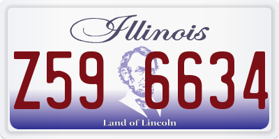 IL license plate Z596634