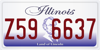 IL license plate Z596637