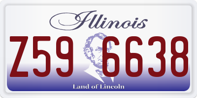 IL license plate Z596638