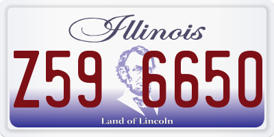 IL license plate Z596650