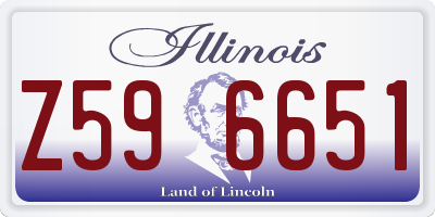 IL license plate Z596651