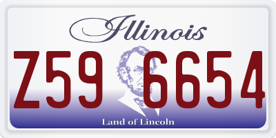 IL license plate Z596654