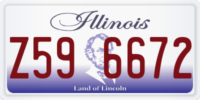 IL license plate Z596672