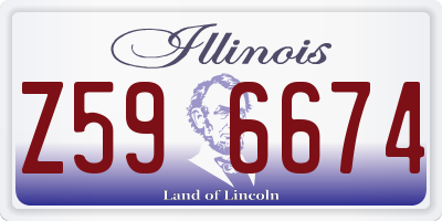 IL license plate Z596674