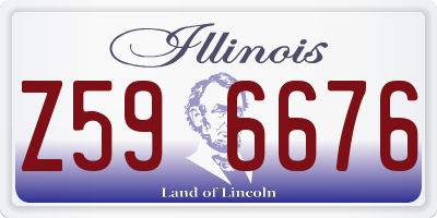 IL license plate Z596676