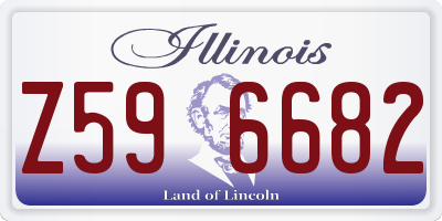 IL license plate Z596682