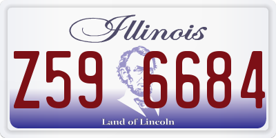 IL license plate Z596684