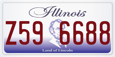 IL license plate Z596688