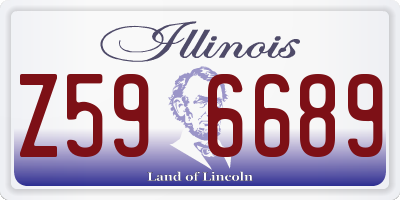 IL license plate Z596689