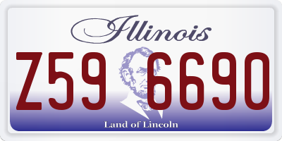 IL license plate Z596690