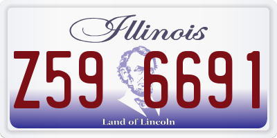 IL license plate Z596691