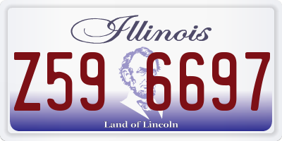 IL license plate Z596697