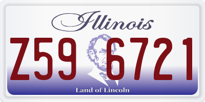 IL license plate Z596721