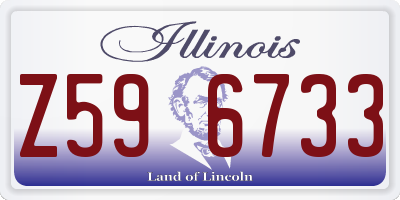 IL license plate Z596733