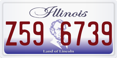 IL license plate Z596739