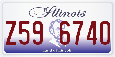 IL license plate Z596740