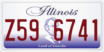 IL license plate Z596741