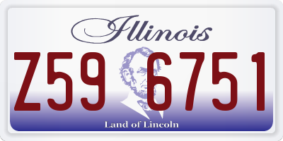 IL license plate Z596751