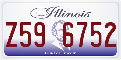 IL license plate Z596752