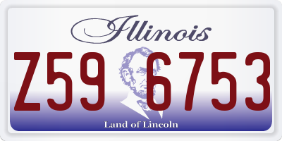 IL license plate Z596753