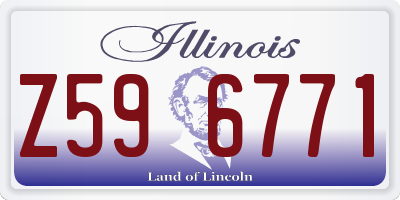 IL license plate Z596771