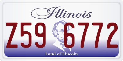 IL license plate Z596772