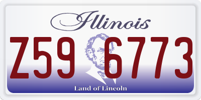 IL license plate Z596773