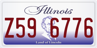 IL license plate Z596776