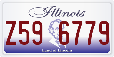 IL license plate Z596779
