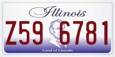 IL license plate Z596781