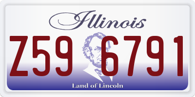 IL license plate Z596791